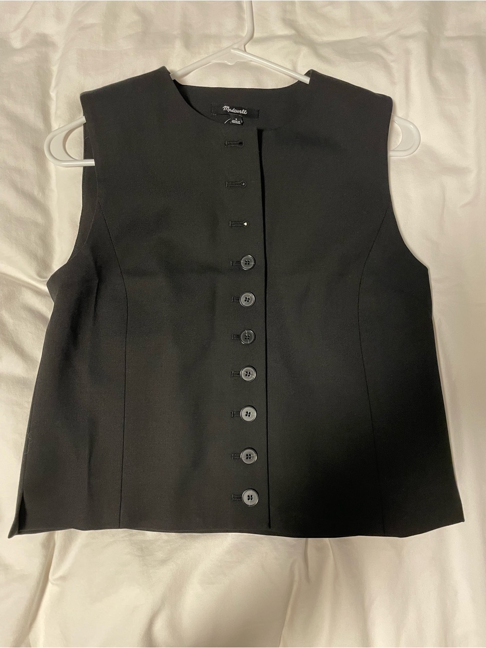 Madewell Black Crewneck Shell Vest